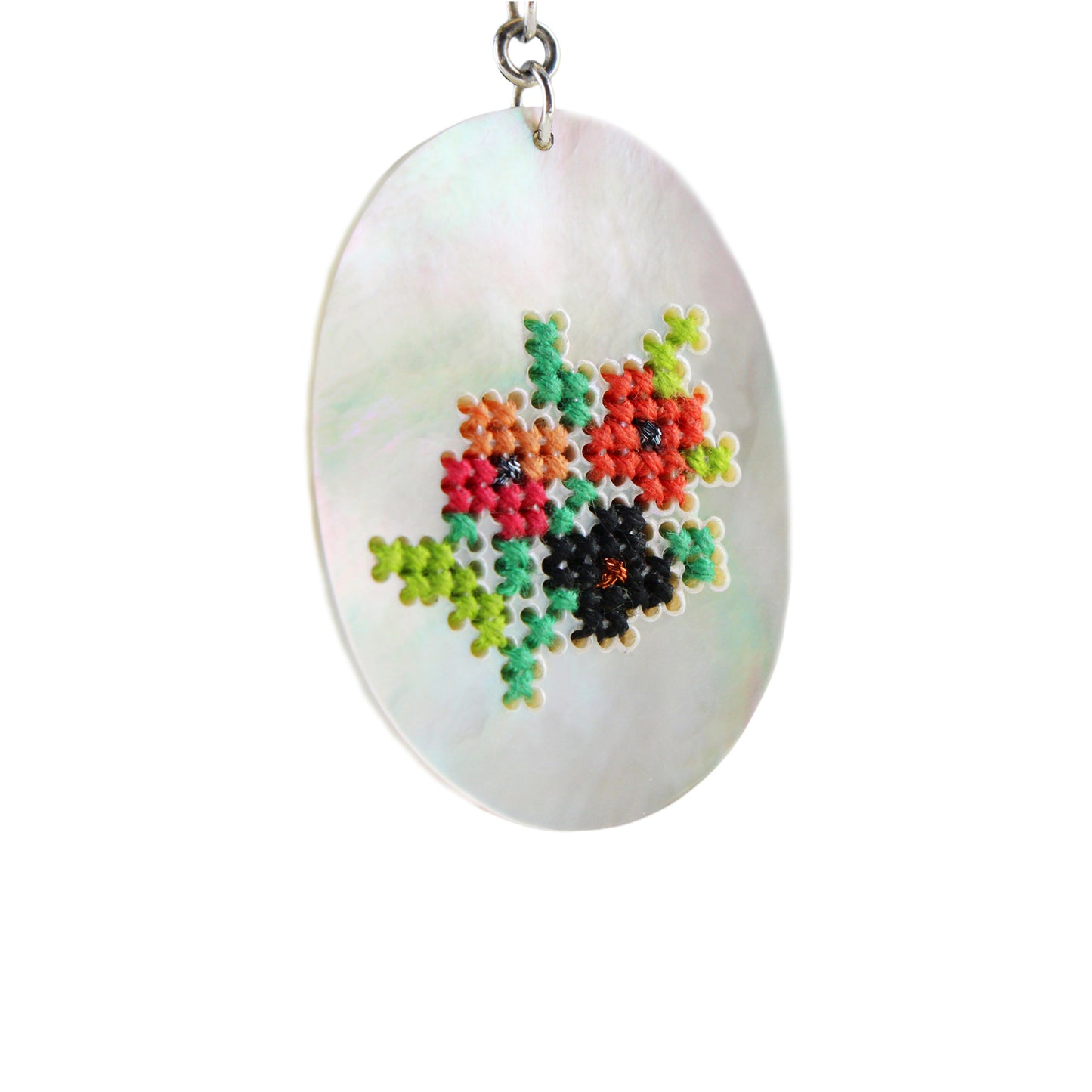 Mother-of-Pearl Statement Earring "Siren"