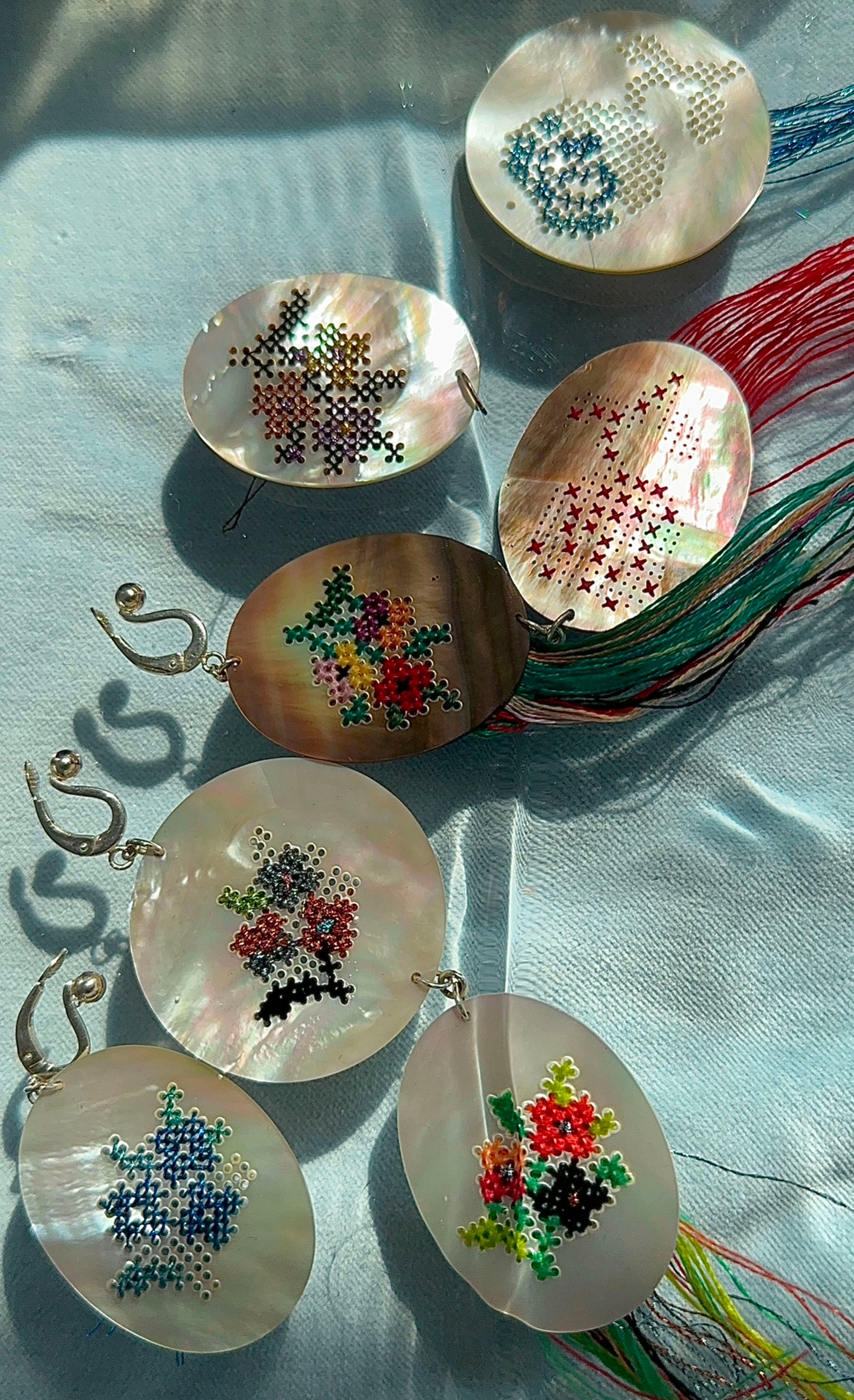 Mother-of-Pearl Statement Earring "Lidagat"