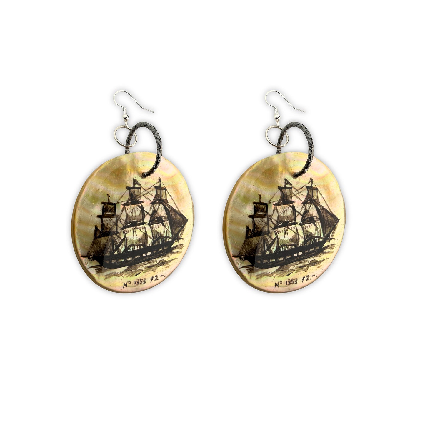 Nº 1853 Vessel - Siren’s Voyage Mother-of-Pearl Earrings