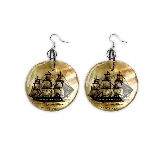 Nº 1853 Vessel - Siren’s Voyage Mother-of-Pearl Earrings