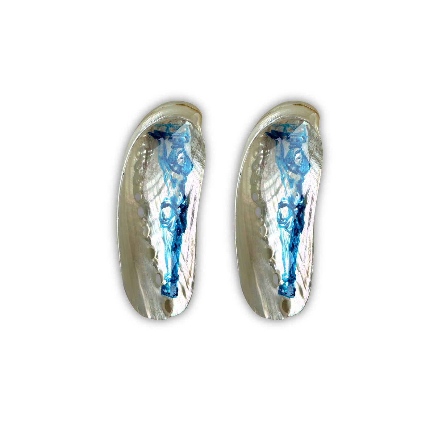 Siren's Gaze Abalone Earrings | Blue